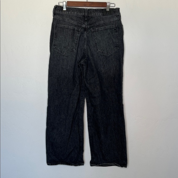 Madewell Perfect Vintage Wide-Leg Crop Jean Black Robles Wash Size 29 - Picture 4 of 8